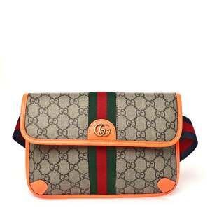 Gucci Gg Supreme Web Small Ophidia Belt #240812G11B